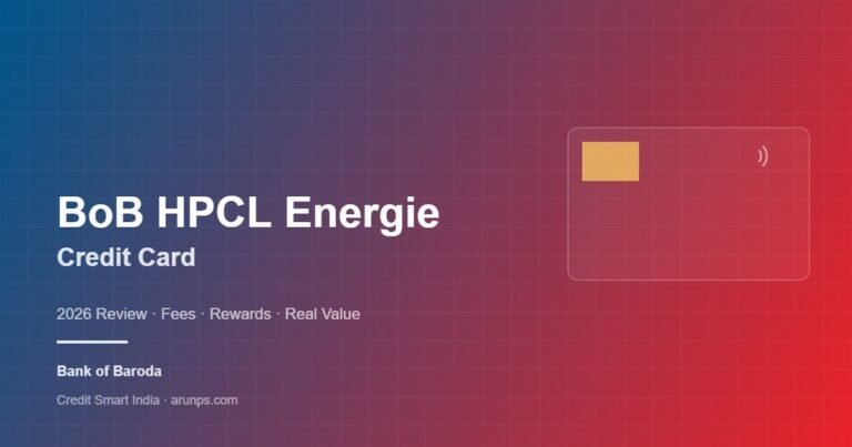BOBCARD HPCL ENERGIE Credit Card: Fees, Rewards & Real Value