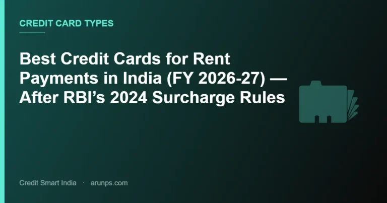 Best Credit Cards for Rent Payments in India (FY 2026-27) — After RBI’s 2024 Surcharge Rules