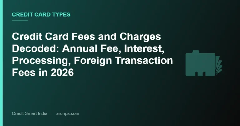 Credit Card Fees and Charges Decoded: Annual Fee, Interest, Processing, Foreign Transaction Fees in 2026