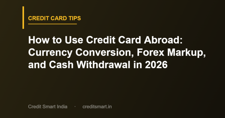 How to Use Credit Card Abroad: Currency Conversion, Forex Markup, and Cash Withdrawal in 2026