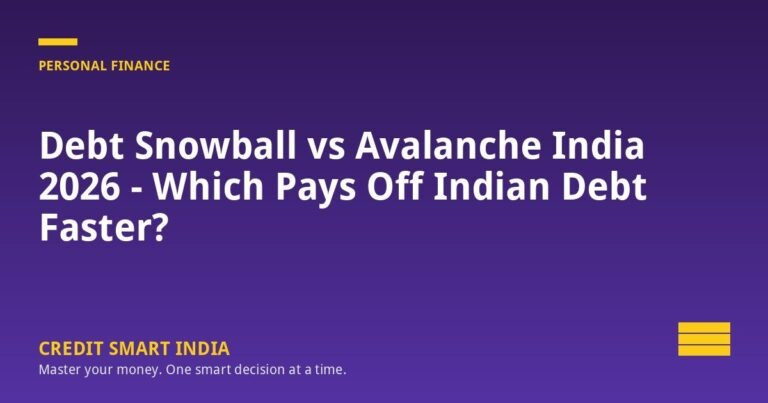 Debt Snowball vs Avalanche India 2026 — Which Pays Off Indian Debt Faster?