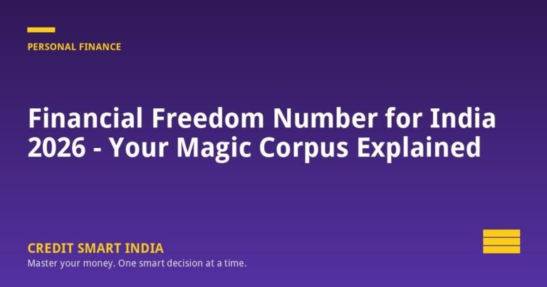 Financial Freedom Number for India 2026 — Your Magic Corpus Explained