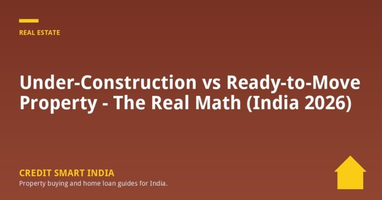 Under-Construction vs Ready-to-Move Property – The Real Math (India 2026)