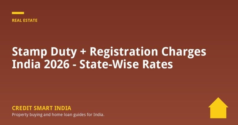 Stamp Duty + Registration Charges India 2026 – State-Wise Rates