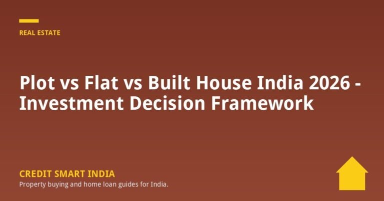 Plot vs Flat vs Built House India 2026 – Investment Decision Framework